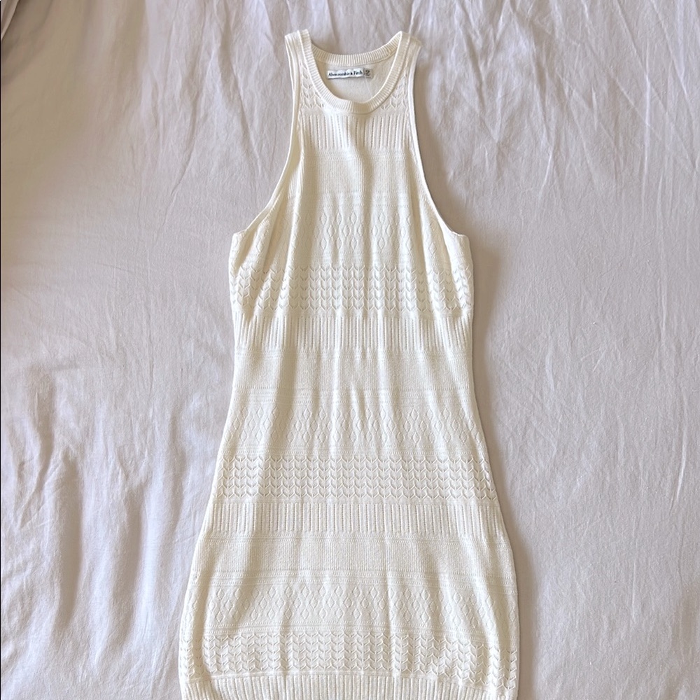 ABERCROMBIE & FITCH | Pointelle Elevated Knit Mini Dress